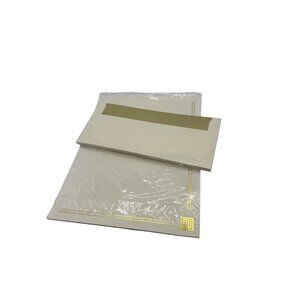 Geographics Ivory & Gold Foil Letterhead Envelope Set 25 Stationery Printer